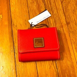 NWT pebbled leather wallet